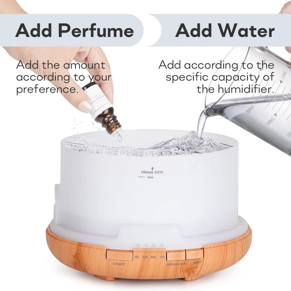Air Humidifier Essential Oil Diffuser