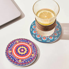 8 Absorbent Stone Coasters for Wooden Table