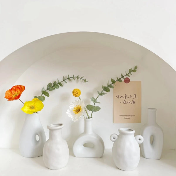 Nordic Ins White Ceramics Vase