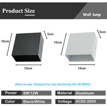 6W/12W Up and Down LED Wall Lamp