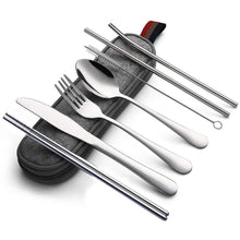 8Pcs Reusable  Cutlery Set
