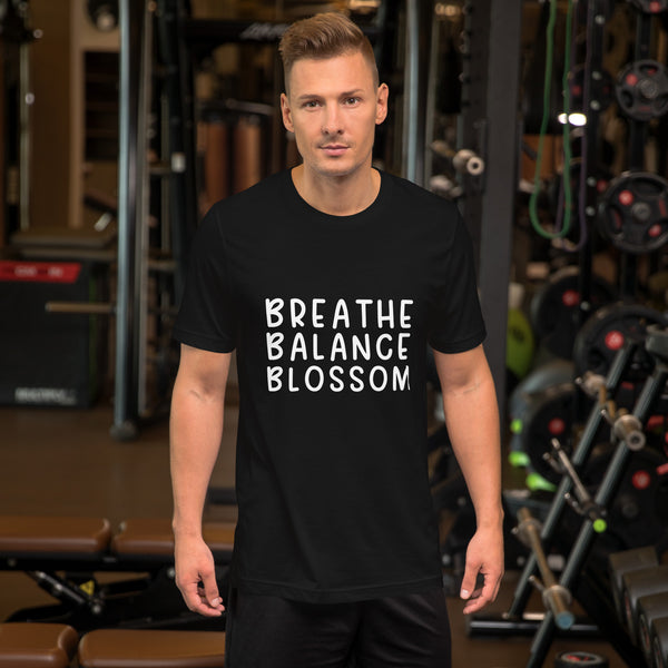 Breathe Balance Blossom Unisex t-shirt Unisex t-shirt